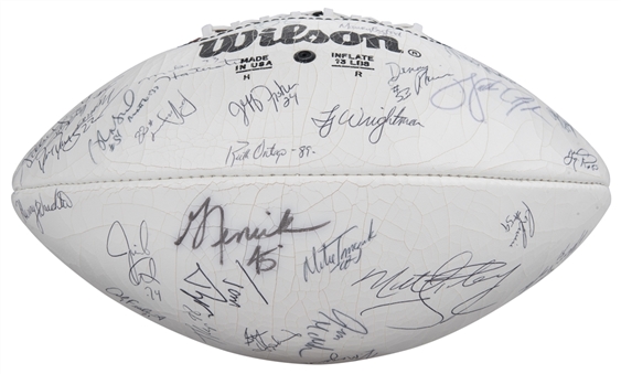 1985 Chicago Bears Team Signed Wilson Football With 42 Signatures Including Payton, Ditka & Singletary (Beckett)
